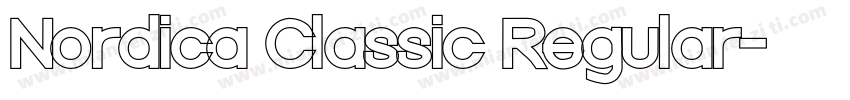 Nordica Classic Regular字体转换